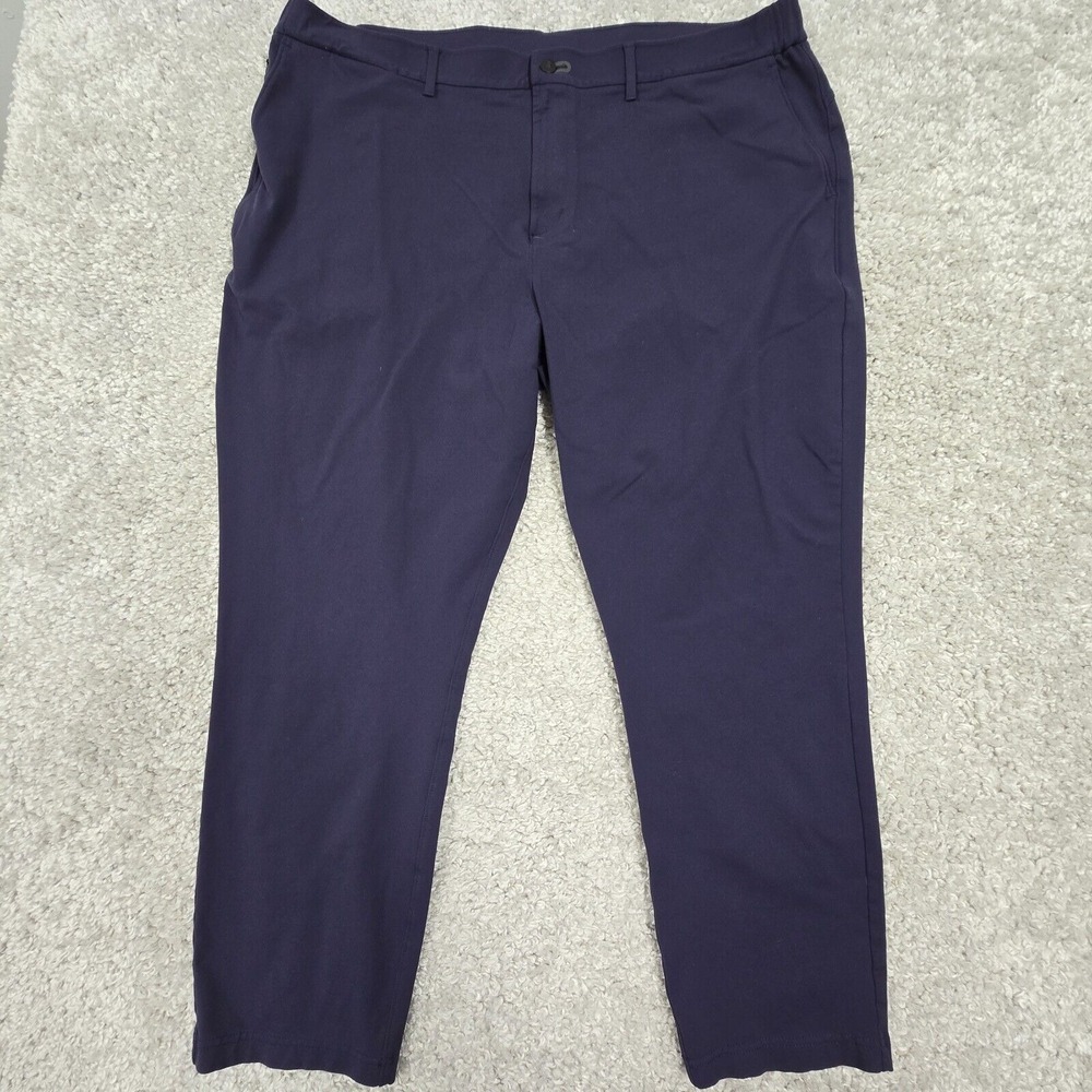 Public Rec Men's Blue Tapered Stretch Pants 44x30‎ (Fits 40x28) Office Travel